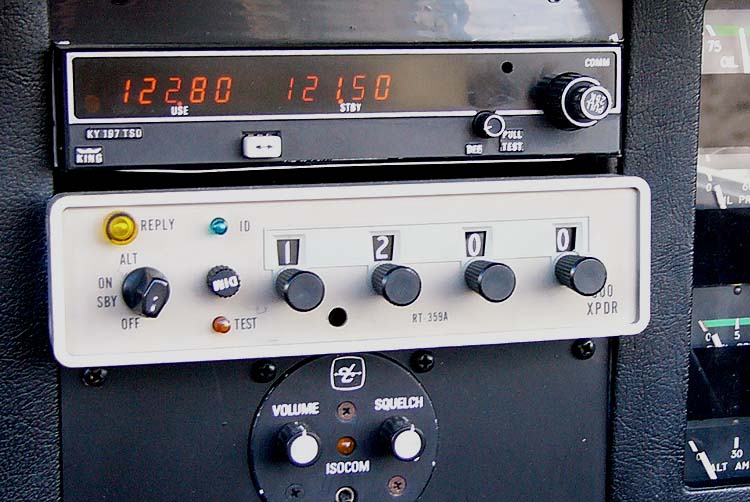 Transponder, courtesy Wikipedia. Langley Flying School.